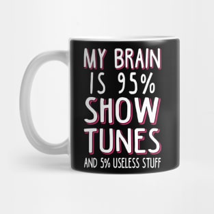 My Brain is 95% Show Tunes Mug